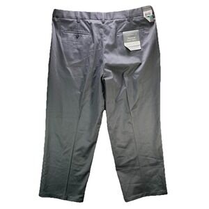 Perry Ellis Portfolio Pants Mens 40x27 Gray Premium Twill Stretch Hemmed NWT